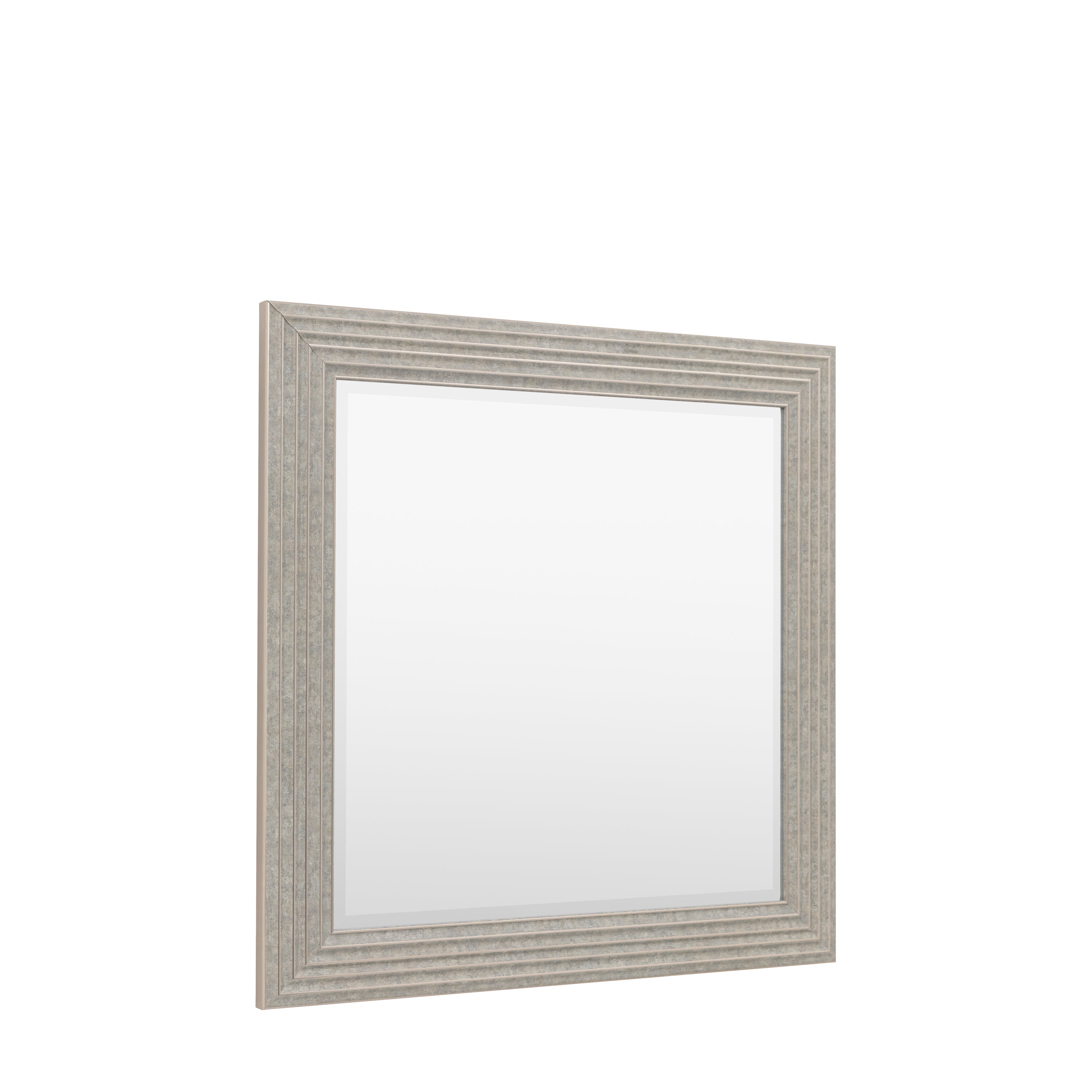 Santiago Rustic Silver Square Wall Mirror